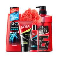 高夫沐浴露洗发水套装家庭装身体头发清洁去屑留香男士洗头膏 沐浴露洗发水套装家庭装身体头发清洁去屑留香男士洗头膏