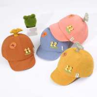 亏本处理随机发不是图片款 3-12个月头尾42-46可调节哈 婴儿帽子春秋季男童宝宝鸭舌帽女孩公主帽可爱超萌冬遮阳棒球帽