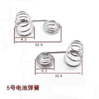 5号正负)负正弹簧各5个 厂家直销弹簧 电池片 遥控器玩具电池盒通用不锈钢压簧接触 连接