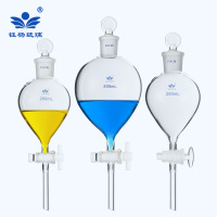 60ml 加厚款 球形分液漏斗 玻璃滴液漏斗 化学实验玻璃仪器 实验器材