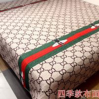 2米*2.2米四季布面小蜜蜂 水晶绒三层床盖夹棉双面大炕盖单人双人四季床盖大炕毯炕盖