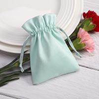 绿色 耳机收纳袋珍珠手链首饰盒项链饰品收纳包绒布袋薄荷绿荷包