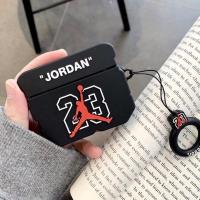方形黑色乔丹+指环 airpods1/2代 联想LP1蓝牙耳机保护套k66硅胶airpods pro卡通1/2/3代恩科