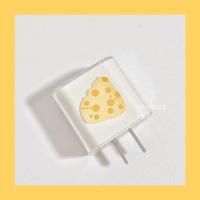 雪糕奶酪 充电器透明套 iphone13数据线保护套20w充电器头适用苹果11promax快充12 mini