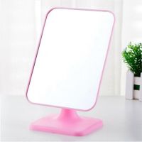 大号台镜(粉色)-送梳子 买就送梳子 大号高清镜子化妆镜梳妆镜浴室全身台式可折叠小镜子