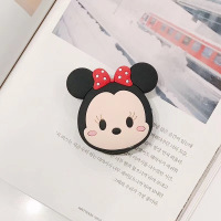 米妮支架 可爱气囊手机支架卡通套装适用苹果数据线AirPods耳机包手机挂绳咬线器保护套装饰品充电线绕线器缠绕神器