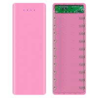 白色(包装盒+充电线)_ 5节-无电池(主板+壳) 8节18650电池盒子免焊接充电宝外壳套件diy套料移动电源盒t