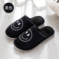 D黑色 42-43适合40/42 棉拖鞋女冬季家用室内居家居保暖防滑卡通月子情侣毛拖鞋秋冬天男