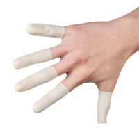 切口100个装小号 一次性手指套乳胶防护用工业劳保橡胶加厚指头套