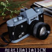 乳白色 小号相机18*11*11 复古老式铁艺照相机放映机摄影机摄像机模型摆件服装店橱窗陈列道