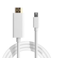 白色mini DP转HDMI线[1.8米1080P]银色小头版 mini DP转HDMI高清线数据线微软Surface