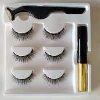 磁性眼线液3D磁力假睫毛自然磁铁无胶套装免胶水磁铁自然款三副