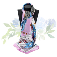 3042 韩禾 女神妈妈90大方巾绸缎缎面色丁头巾柔滑大披肩围巾女丝巾