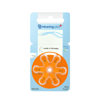 升级版13(300mAh)一板6粒 助听器电池瑞声达峰力西门子锌空纽扣德国电池A10/A13/A312/A675