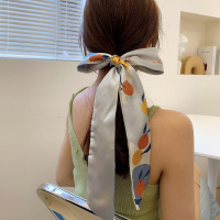 橘子字母 发带女绑发丝巾丝带头饰头巾绑带编发头绳头发丝复古法式飘带发绳