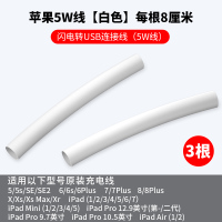 苹果5w线[白色] 每根8CM*3根 苹果12promax数据线13保护套11PD20w保护ipadair4平板iPho