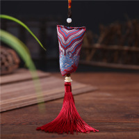 中国红 祥云粽艾草味 粽子香包中国风香袋古风香囊空袋礼物驱蚊汽车车载随身便携挂件