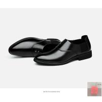 黑色 38 施洛德品牌男鞋名匠手工飞行员牛皮鞋男士一脚蹬商务休闲鞋爸爸鞋