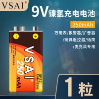 万用表.话筒报.警器.扩音器充电电池 [VSAI正品]1节:250mAh 九伏镍氢6F22万用表9V电池寻线仪话筒探测器