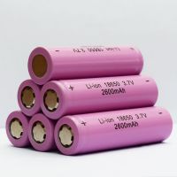 1个 18650平头锂电池2600毫安可充电大容量小风扇电池充电宝手电筒3.7