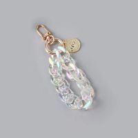 七彩亚克力挂饰 isn风链条苹果11手机壳挂饰耳机套挂牌装饰流苏.挂件少女心时尚潮