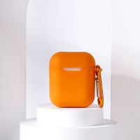 桔色 数据电源线有线耳机收纳包袋便携耳塞盒子装小巧耳机壳