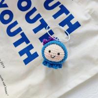 海蜇团子 海蜇玩偶周边可爱毛线团子挂饰水母宝宝书包挂件钥匙扣柑橘栀子花