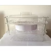 三层蒸屉(不带不锈钢架) 咨询客服 适用于BRUNO/爱丽思/大宇S11/苏泊尔/ACA/青豆料理锅配用蒸屉蒸格