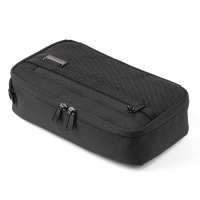 黑色 日本sanwa收纳包线束充电器小物收纳数据线电源线收纳盒大容量电子产品保护套电源包耳机U盘U盾充电宝