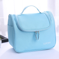 天蓝色 旅行洗漱包男女士户外出差手提洗浴包化妆包便携大号防水收纳包袋