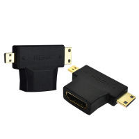 micro hdmi转hdmi转接头微型minihdmi母转换接相机平板笔记本电脑单反相机连显示器投影仪迷你高清转换器