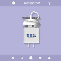 苹果5W透明发电站 适用Apple苹果5w原装充电器保护套A1443充电头数据线缠绕卡通保护