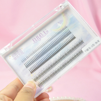 月儿公主鱼尾+A型毛+下睫毛组合款假睫毛仙子毛单簇自然仿真嫁接