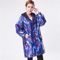 008 紫色迷彩 小号 建议90~1 照衣时尚罩衣长袖男加绒加厚厨房围裙围群防水防油护衣工作服女士