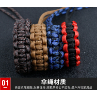 束竿带5个 (颜色随机) 鱼竿垂钓台筏船钓保险绳加粗钢丝自动伸缩放竿绳溜鱼器