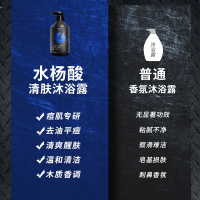 420g/ml 水杨酸沐浴露男控油祛痘去角质改善鸡皮男士专用清洁.