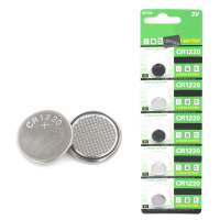 CR1220 3V纽扣电池 扣式电子汽车遥控钥匙电子秤主板电池(5个)