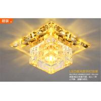 3瓦暖光+辅光暖光 迷你款边长10cm(暗装)慎重选择 led过道灯走廊灯水晶创意入户玄关灯门厅筒灯阳台简约现代吸顶灯