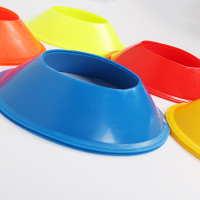桔红色10个 足球训练器材标志桶标志碟球托桶标志雪糕桶障碍物篮球训练器材