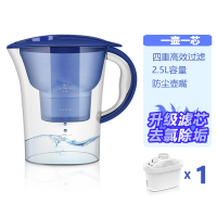 [升级芯]2.5L蓝色*一壶一芯 滤水壶净水器家用过滤器大容量反渗透净化自来水滤芯厨房烧水直饮