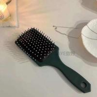 墨绿色按摩梳 韩版ins简约气垫梳子防脱发按摩梳头梳气垫气囊梳气垫梳小梳子