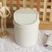 白色垃圾桶-无赠品 北欧桌面垃圾桶创意垃圾桶家用迷你垃圾桶床头茶几厨房小垃圾桶