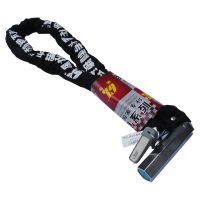 0.8米 磁卡抗液压剪链条锁自行车摩托车电动车密码防盗加长大链子铁链锁