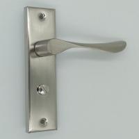 125孔距(不配锁舌) 浴室门锁卫浴锁卫生间门锁单舌无钥匙厕所洗手间锁铝合金门执手锁