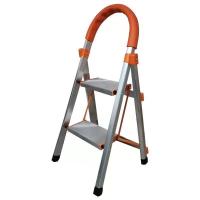 多功能花架铝合金两步梯 梯子家用折叠梯多功能移动楼梯加厚人字梯室内扶梯伸缩登高梯爬梯