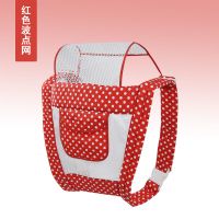 红色大圆点[夏季双网款] 夏季婴儿背带 透气多功能小孩背带 防O型腿广东传统前抱后背加厚