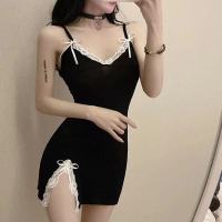 1895黑色(没带胸垫) M 建议80-100斤 性情睡衣床上吊带睡裙女性感迷人睡衣女夏季套带胸垫性感迷人裙子