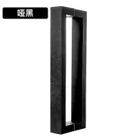 哑黑 加厚425长400孔距 中式拉手玻璃门大拉手不锈钢祥云拉手方管拉手豪华大门拉手古铜