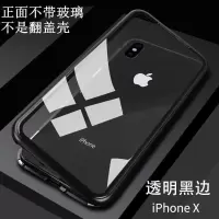 一代透黑[单面玻璃]裸壳 苹果11Pro[5.8寸] 万磁王苹果iPhoneXR/6S/7/8Plus/XS钢化膜双面玻