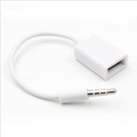 AUX转USB音频线(1条装) 其他 车载AUX转usb数据线车用3.5mm插头音响AUX音频MP3转接头U盘转换线